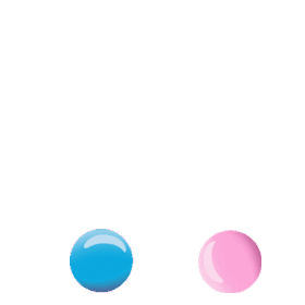 Gif animé billes roses et bleues